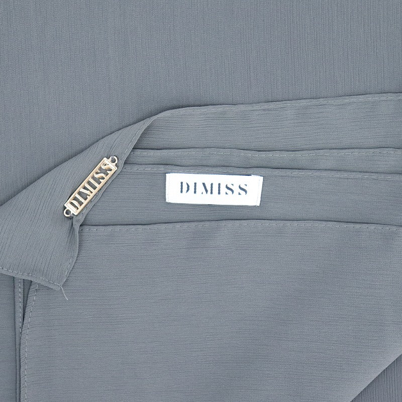 DIMISS Ribbed Chiffon dark grey 70X180