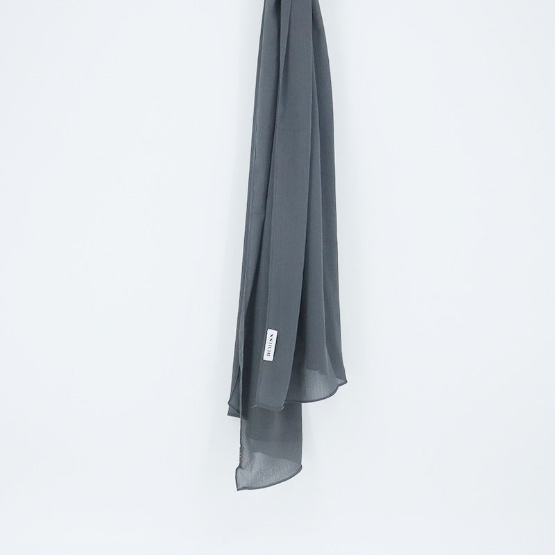 DIMISS Ribbed Chiffon dark grey 70X180