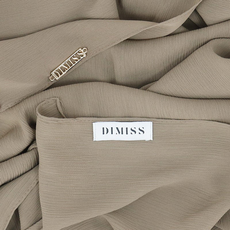 DIMISS Ribbed Chiffon Brown