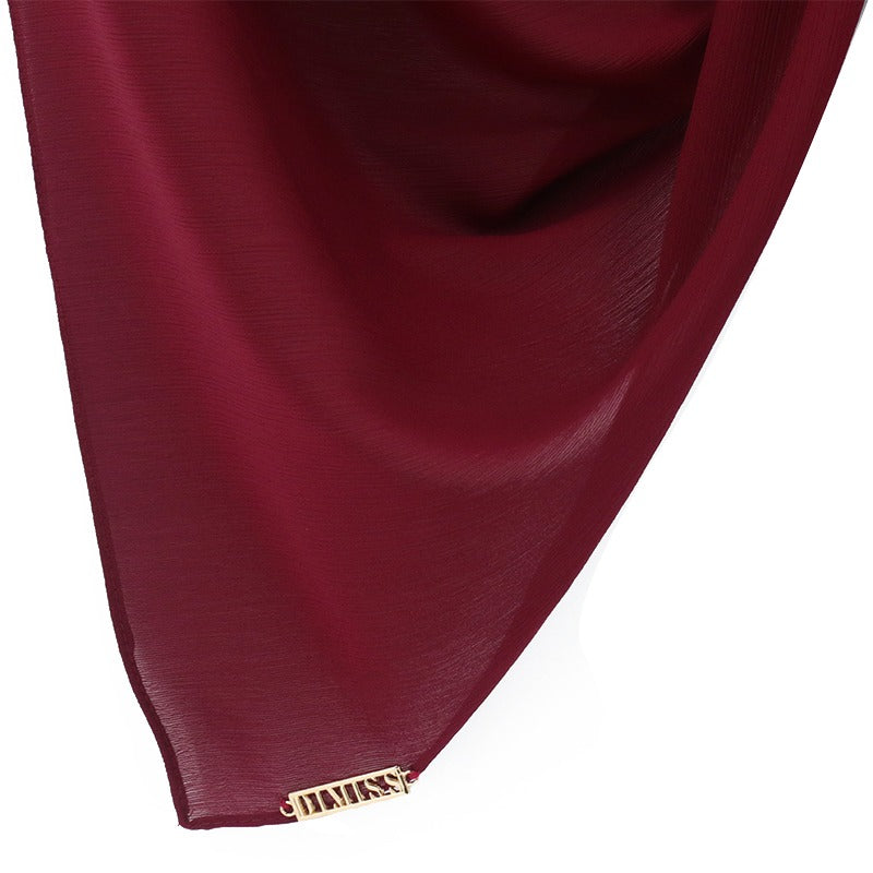 DIMISS Ribbed Chiffon Bordeaux