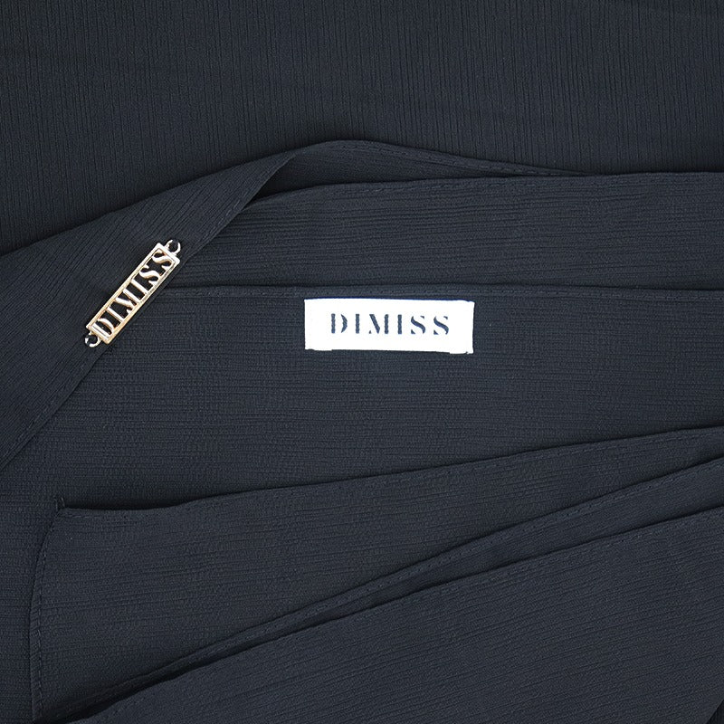DIMISS Ribbed chiffon black schwarz