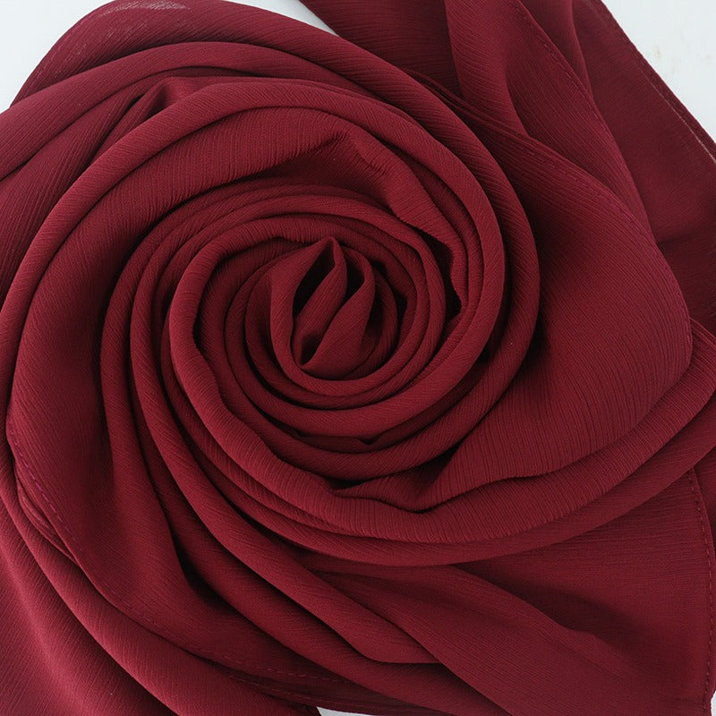 DIMISS Ribbed Chiffon Bordeaux