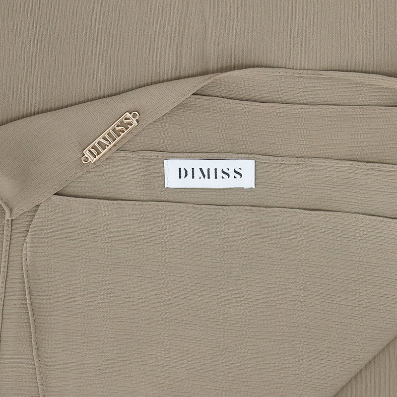 DIMISS Ribbed Chiffon Brown