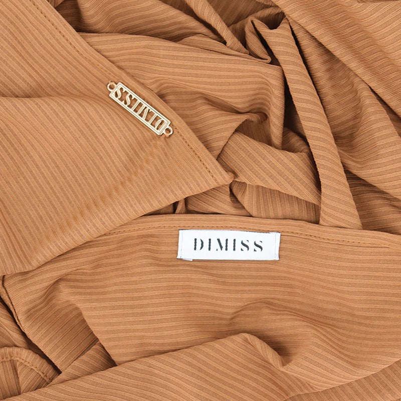 DIMISS Ribbed Jersey Kupfer 70x180