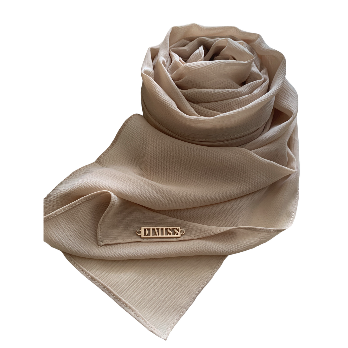 DIMISS Ribbed Chiffon Beige