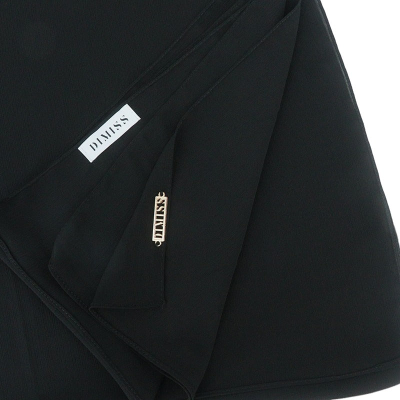 DIMISS Ribbed chiffon black schwarz