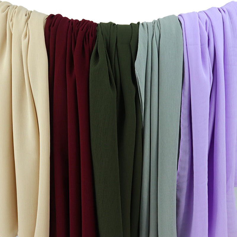 DIMISS Ribbed Chiffon Beige