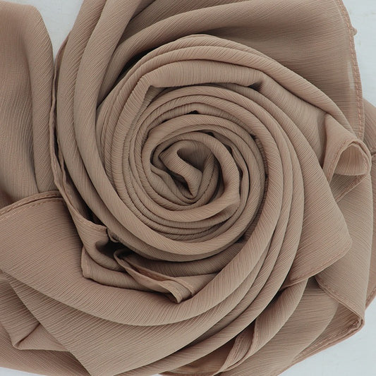 DIMISS Ribbed Chiffon Beige