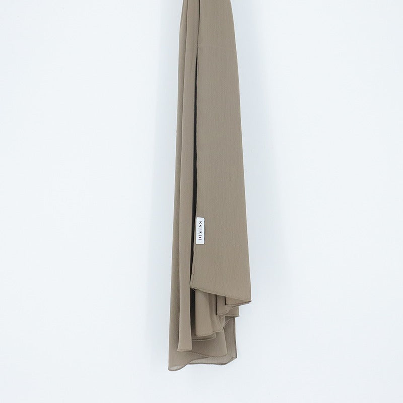 DIMISS Ribbed Chiffon Brown