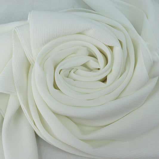 DIMISS Ribbed Chiffon weiss 70x180