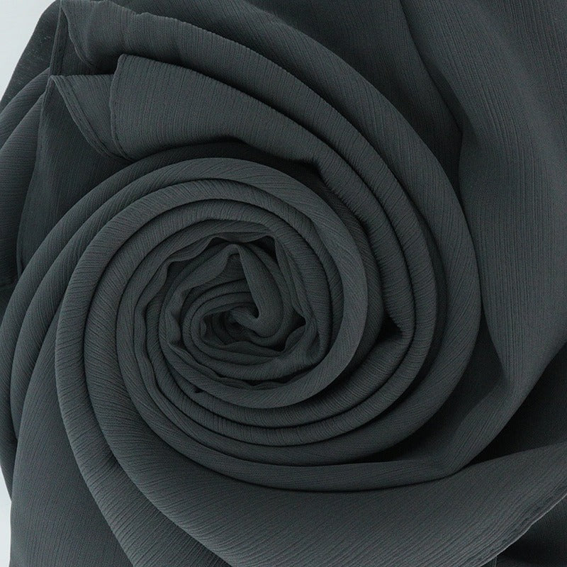 DIMISS Ribbed Chiffon dark grey 70X180