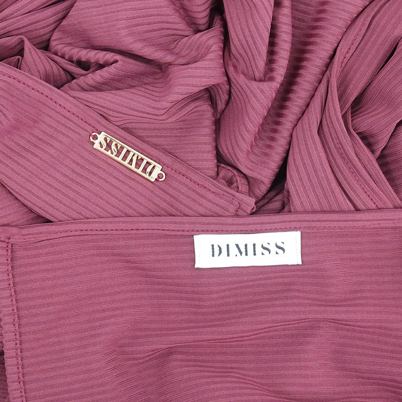 DIMISS Ribbed Jersey Weinrot